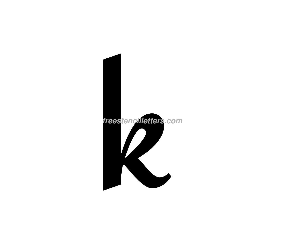 lowercase k