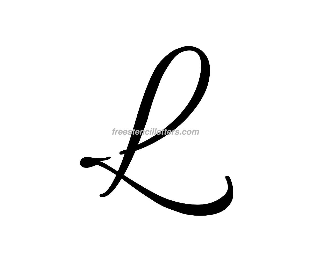 Print L Letter Stencil - Free Stencil Letters