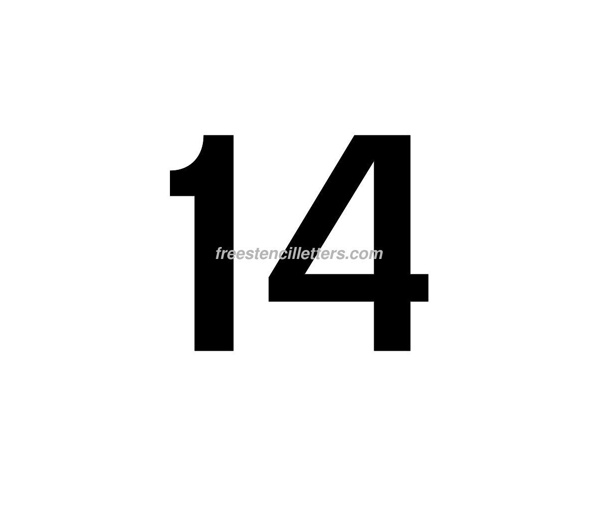 number 14