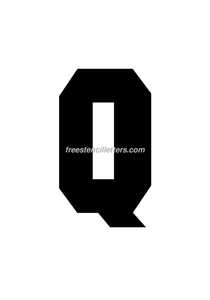 Print 10 Inch Q Letter Stencil