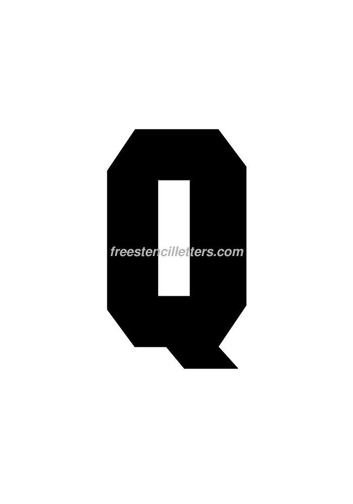Print 9 Inch Q Letter Stencil