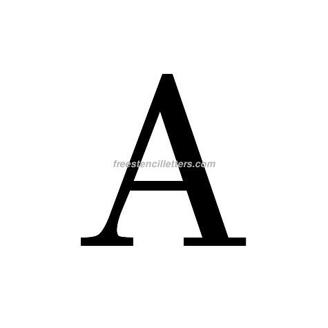 Print Greek Letter Alpha Letter Stencil