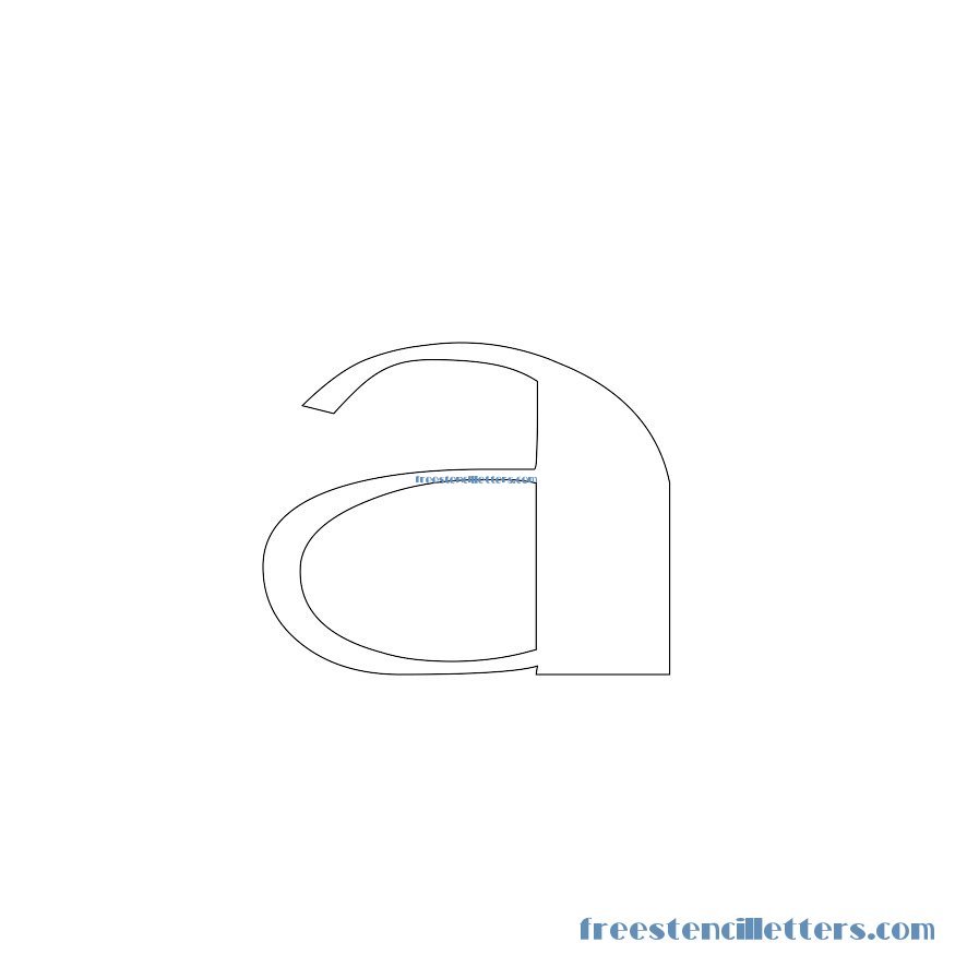 20's Style lowercase-alphabetstencil-letter-a