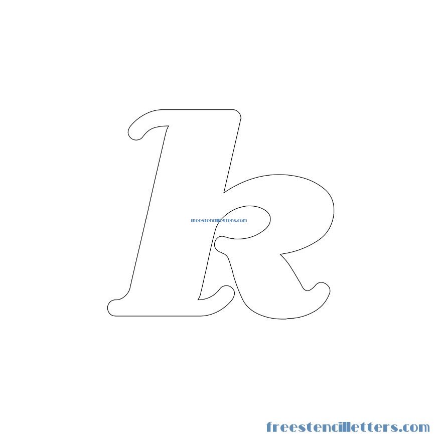 Origin lowercase-alphabetstencil-letter-k